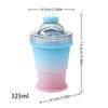 Ice Mold Cup With Lid 325ml Folding Iced Juice Making Ice Ball Maker Mold For Travelers Bartenders Home Office Parties Camping