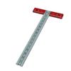 T Square Ruler Aluminium Alloy Metal Woodworking Drawing Crafting Drafting Tool with Scale for Archi