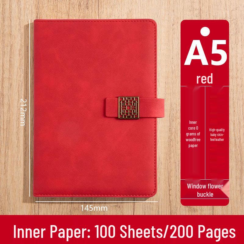 Custom Logo A5 High-End Office Notebook with Premium Cover and Inner Pages