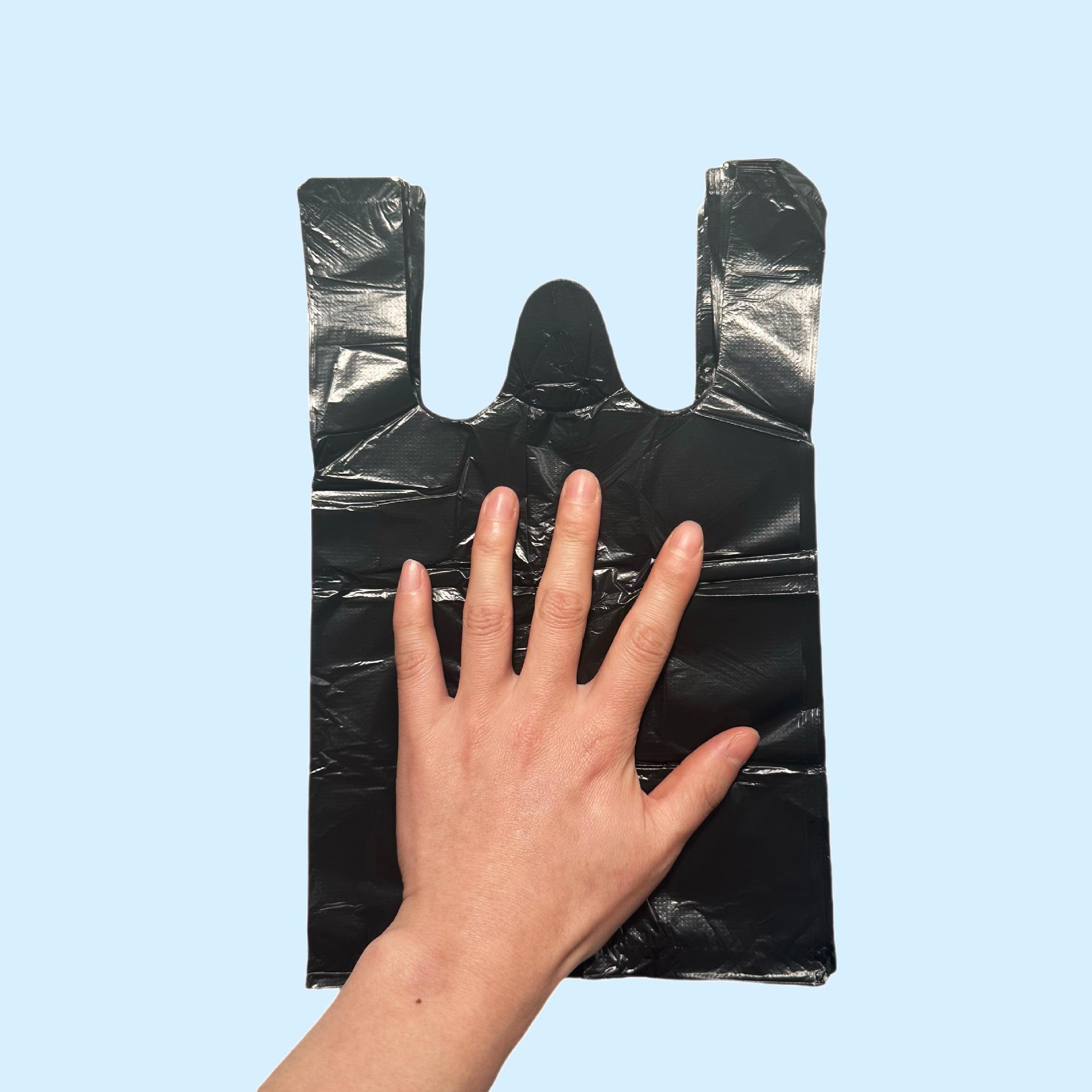 Mini Black Desktop Trash Bags: Disposable Pet Waste & Household Plastic Bags