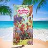 Animation S-Strawberry Cartoon S-Shortcake Microfiber Blanket Beach Towels Oversized Printing Super Absorbent Pool Towel