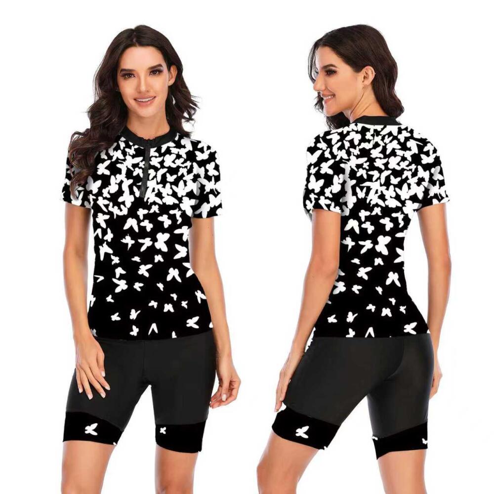 Short-sleeved Split Surfing Suit Sunscreen Women's Swimsuit Fashion Swimsuit Diving Suit