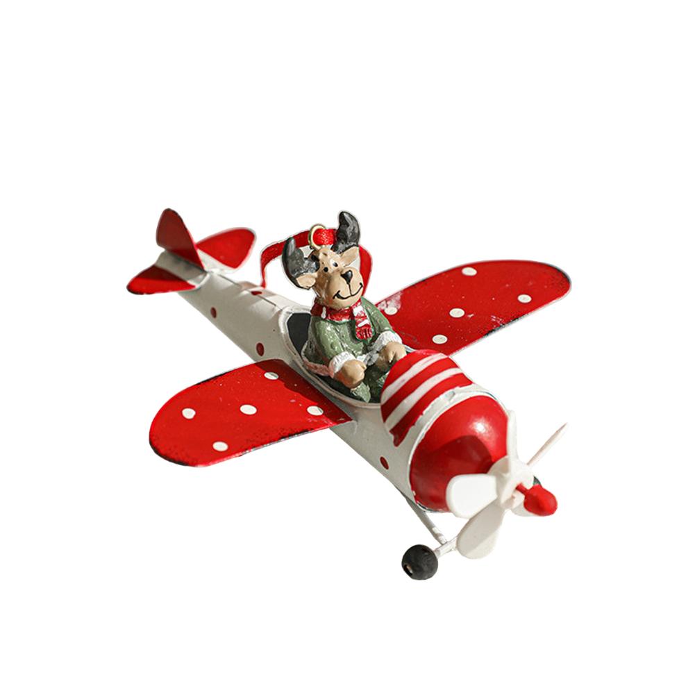 Nostalgische Kerstman Vliegtuig Hangdecoratie Kerstboom Ornament