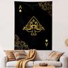 Ace Playing Card Art Tapestry Wall Hanging, Poker Card Suit Poster, Retro Wall Decor for Bedroom Living Room Game Room
