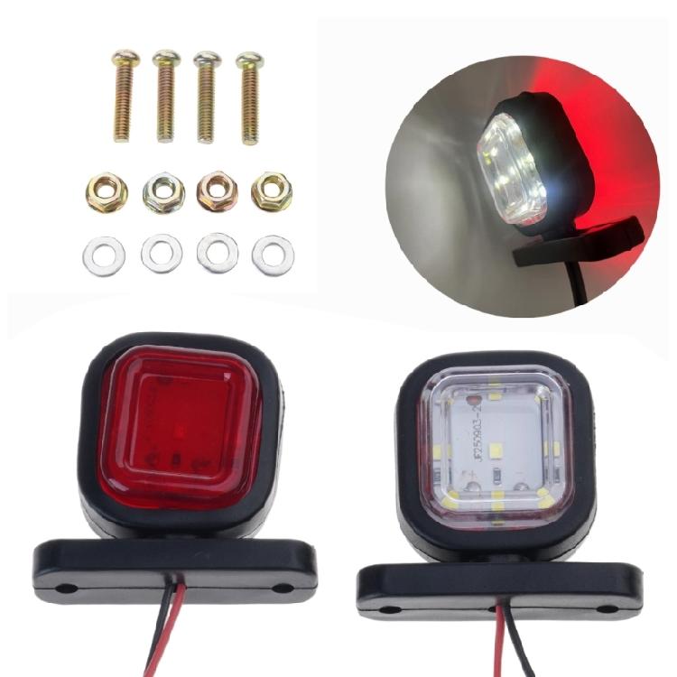 Replacement Side Marker Indicator Lamps 12V 24V Truck Side Marker Light Universal for Trailer Lorry Rear Brake Lights