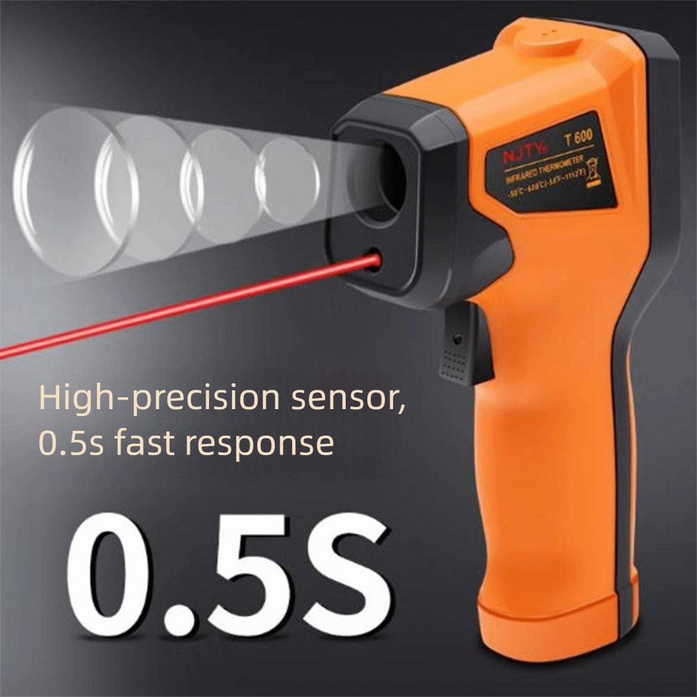 -50℃ To 400/600℃ Infrared Thermometer Non-Contact LCD Display Laser Pyrometer Backlit Screen Accurate Measurement