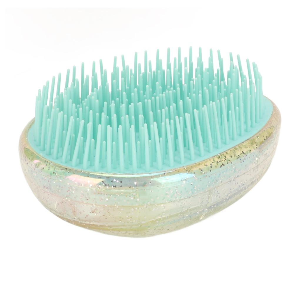 Portable Egg Shape Hair Brush Soft Detangling Hair Brush Massage Detangling Brush Home Use