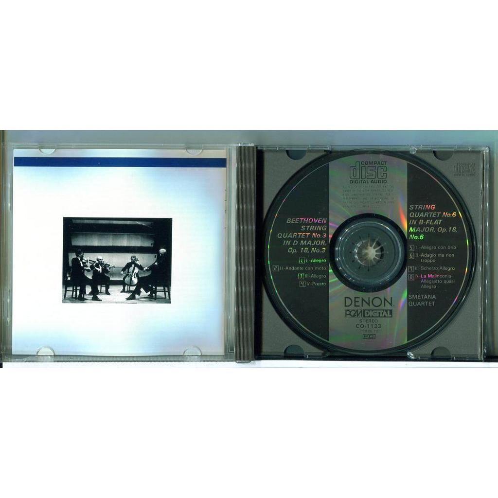 Used Smetana Quartet "Beethoven: String Quartets Nos. 3 & 6" / CD / Original Release
