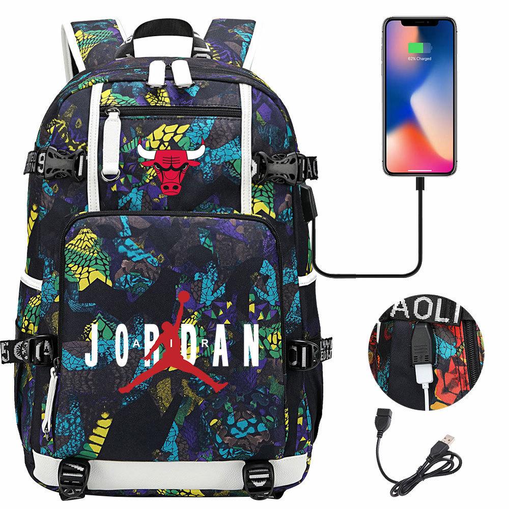 3 Piece School Backpack Set for Students Large Capacity Oxford Cloth Schoolbag with Shoulder Strap and Pencil Case