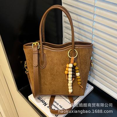 Leopard Print Bag Women's Autumn and Winter Versatile 2025 New Matte Retro Messenger Bag Casual Explosion Portable Bucket Bag