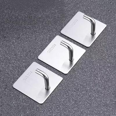 Stainless Steel Hook Strong Adhesive Hook Hardware Coat Hook Metal Coat Hook