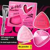 4 Pcs/Set Powder Puff Set Graffiti Design Marshmallow Air Cushion Makeup Concealer Does Not Absorb Powder Students