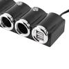 12/24V Bil 4-vägs Cigarettändaruttag med 2 USB-portar, Billaddare, Adapter, Snabbladdning
