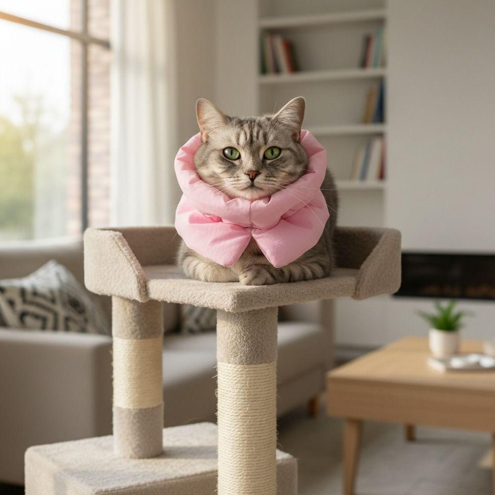 Waterproof Pet Elizabethan Collar Adjustable Cat Protection Collars Pet Neck Protector Pet Wound