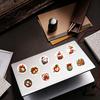 DIY Christmas Gift Tags Round Stickers, Santa Claus Snowman And Gingerbread Patterns Print, Pattern Stickers Self Adhesive Holiday Envelope Seals for
