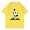 Cartoon Anime Women's T-shirt Summer Short-sleeved White T-shirt Top Fashion Couple Outfit
