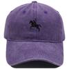 Men'S Washed Cotton Baseball Cap With Ride A Horse Embroidery Dad Hat Sport Golf Cap Sun Hat For Men Uv Blocking Bungee Hat