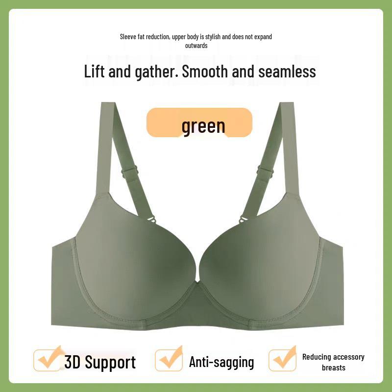 Übergröße Nahtloser Leichter Lift Bügel-BH - Vollschale, Seitliche Push-Funktion für kleineren Look