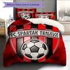 FC Spartak Trnava Pattern Bedding Home Decoration Birthday Gift (1 * Duvet Cover + 2 * Pillowcase, Without Core)