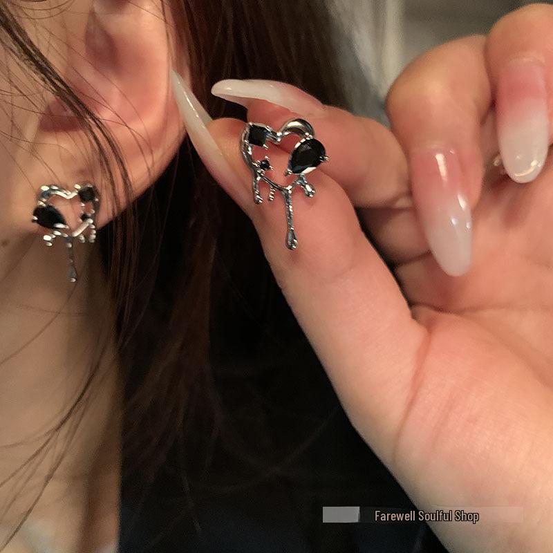 Silver Needle Pearl Flower Tassel Earrings - Women's Trendy All-Match Jewelry