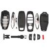 3/4 Botones Nueva Carcasa de Mando a Distancia Inteligente Funda Llavero Para Vw Volkswagen Touareg 2010-2014