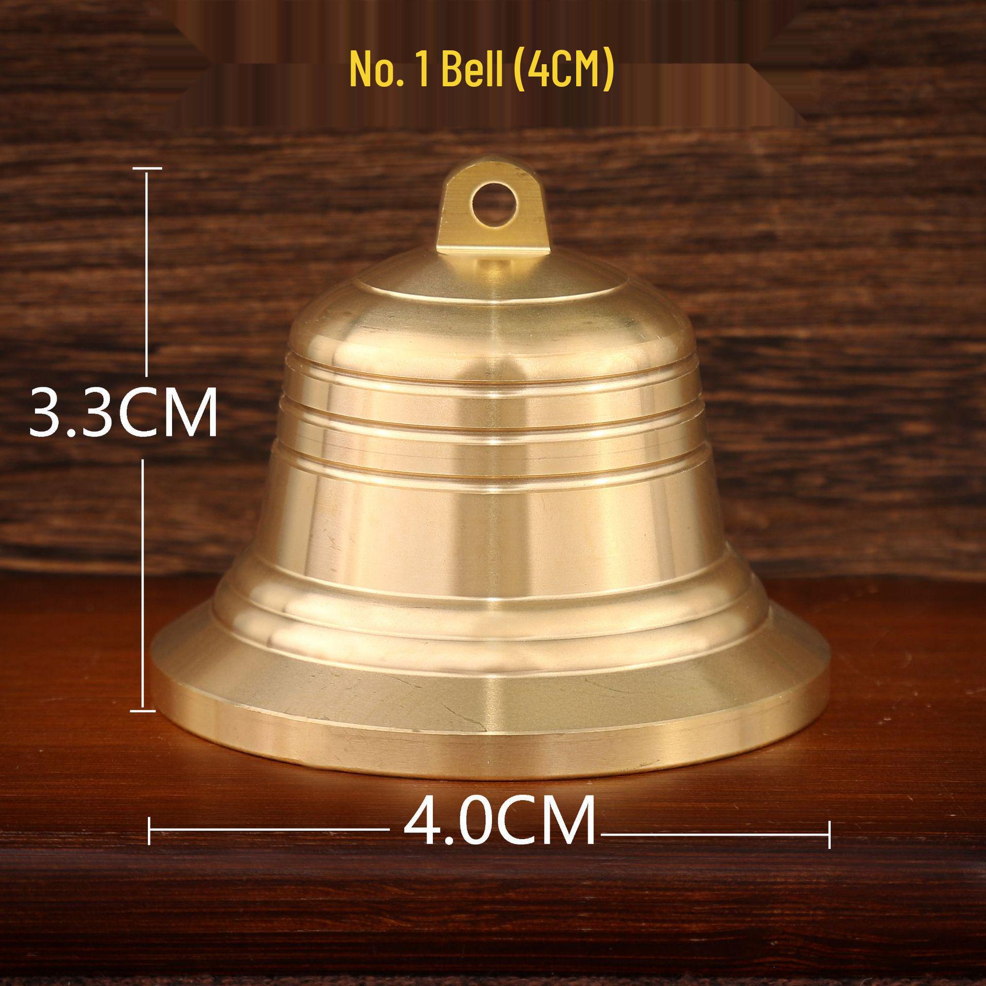 Copper Bell Pendant Wind Chime: Loud Doorbell & Small Dog Hanging Bell Ornament