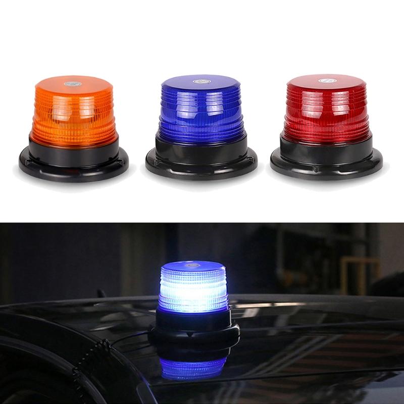 Warning Flashing Beacon Emergency Indication LED Lamp Car Rotating Traffice Safety Light Magnet Ceiling Box Flash Strobe