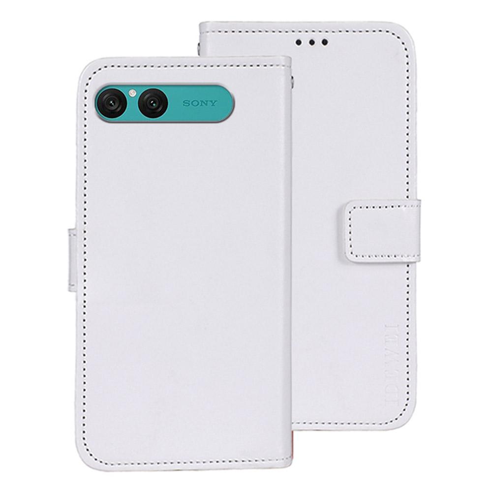 IDEWEI For Sony Xperia 10 VII Stand Case Crazy Horse Texture Leather Phone Cover