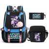 Demon Hunters Peripheral Printing Children's Fashion Backpack Cross-border Large Capacity Primary and Secondary School Student Leisure School Bag Set