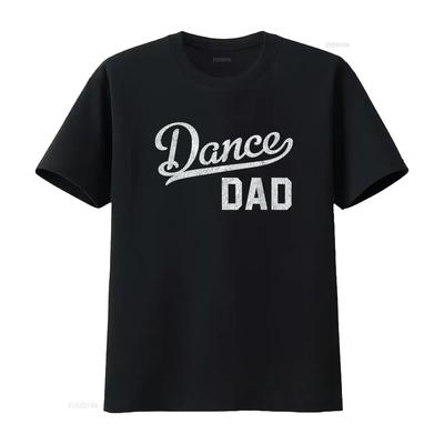 Tátovský tanečník Hrdý tanečník Otec Tričko vintage Prané Top Pro každodenní nošení Prodyšný Unisex Všestranný grafický streetwear