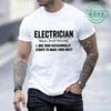 Unisexs Funny Tshirt Electrician Definition Print Shirts Short Sleeve Tee Tshirts Oversized Clothing Gift For Husband Unisex Papa