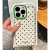 Green Wave Point Summer Simple Versatile Creative Cute Phone Case For iPhone 17 Air 16 E 15 14 13 12 11 Pro XS Max Cover