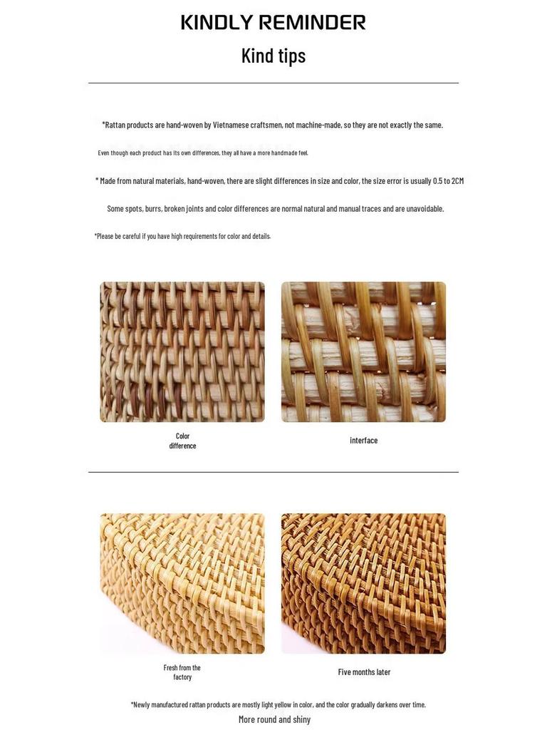 Koszyk na owoce z rattanu w stylu europejskim Stolik kawowy - Nowoczesny wystrój salonu