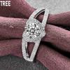 925 Sterling Silber Herz-förmigen AAA Zirkon Ring Exquisite Charme Mode Hochzeit Schmuck
