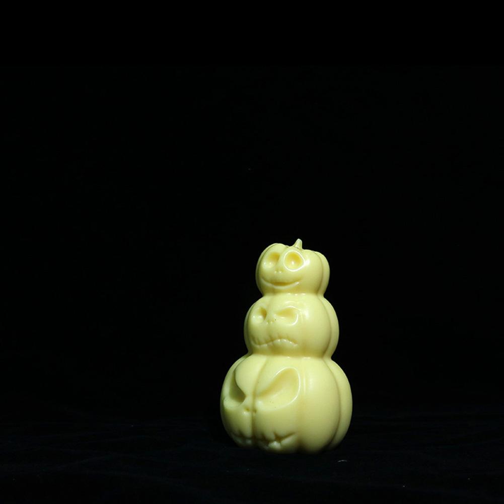 Halloween Silicone 3D Pumpkin Candle Holder Mould for Home Party (Angry Pumpkin)
