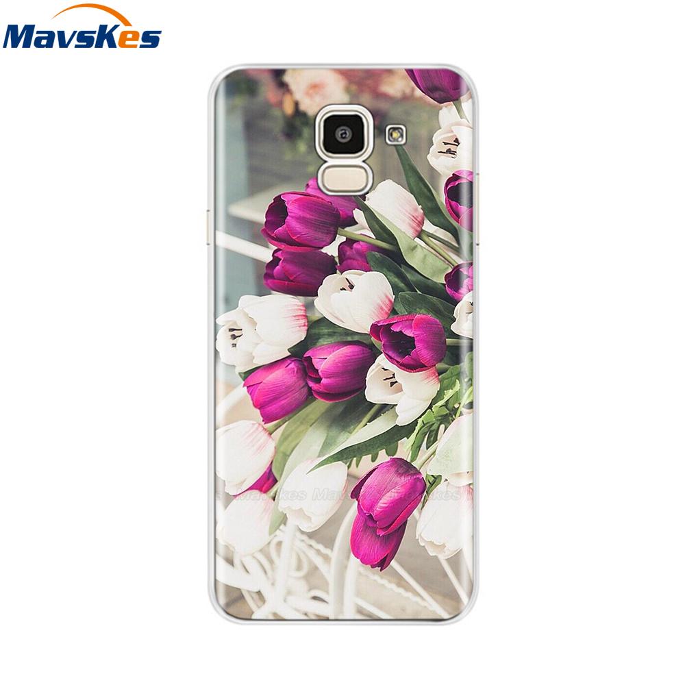 For Samsung Galaxy J6 2018 Case Soft TPU Silicone Back Cover sFor Coque Fundas Samsung J6 2018 J6 Plus 2018 Soft Phone Cases