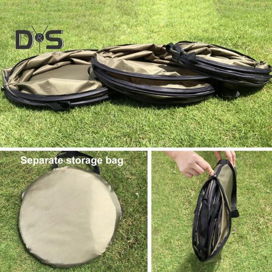 Leaf Trash Can with Storage Bag Folding Garden Garbage Bin Waterproof Portable Trash Can for Camping Gardening Yard Waste