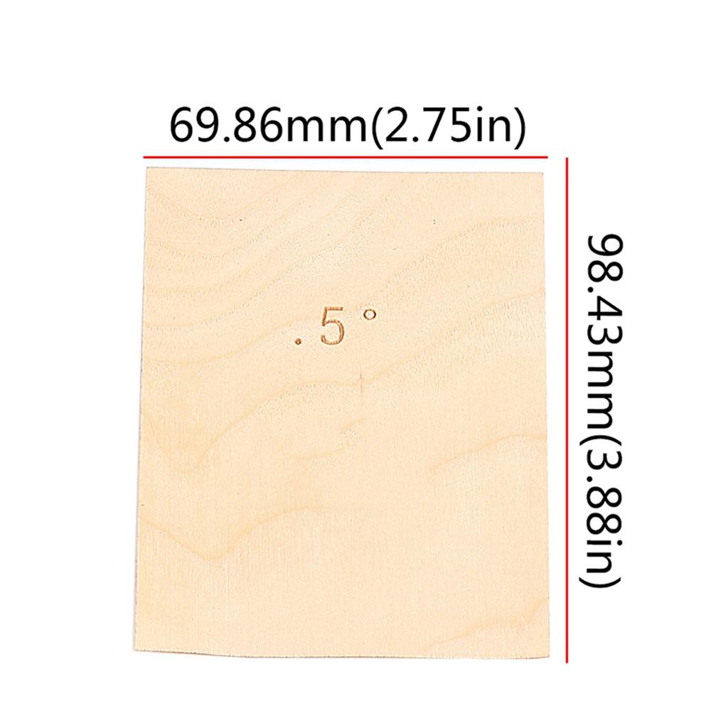 3Pcs Solid Maple Wood Plate Protections 0.25, 0.5, 1 Degree Thickness Guitar Neck Shims for Guitar Player Repairment