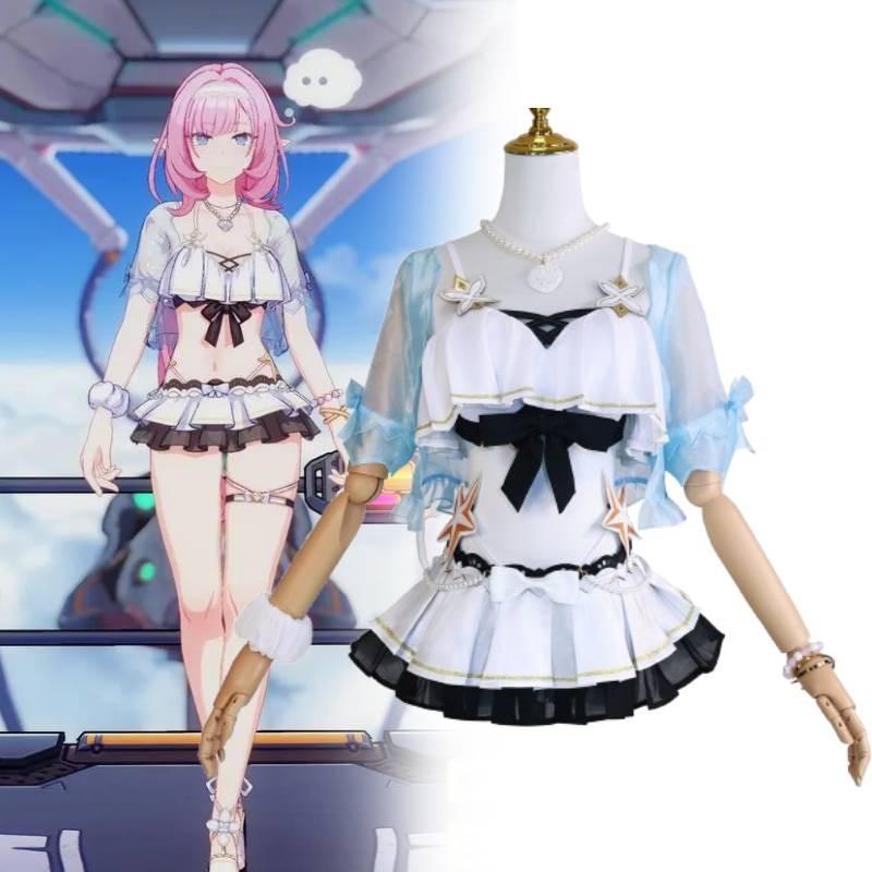 Cute And Stylish Alicia Cosplay Costume For Honkai Impact 3 Summer Character Dress