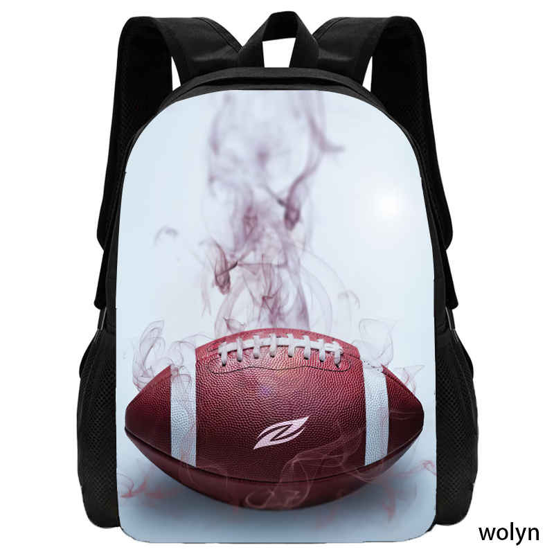 Mochila American Footabll Children Backpack ,School Bags for Boys ,Light Weight & Durable School Backpack with Soccer Player