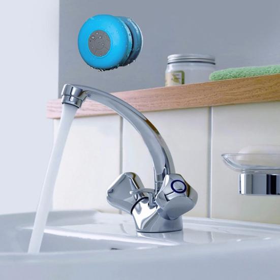 Mini Waterproof Suction Cup Bathroom Wireless Bluetooth-compatible Speaker Music Player