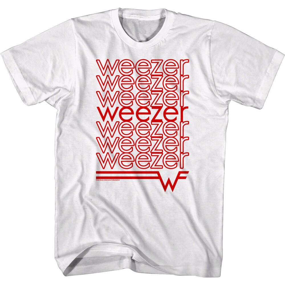 Weezer Спасибо Сумка для продуктов Мужская футболка Унисекс футболка XXXXL