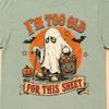Im Too Old for This Sheet Shirt, Funny Ghost Halloween Tee, Comfort Colors Spooky Season Shirt, Retro Trick or Treat Graphic Tee