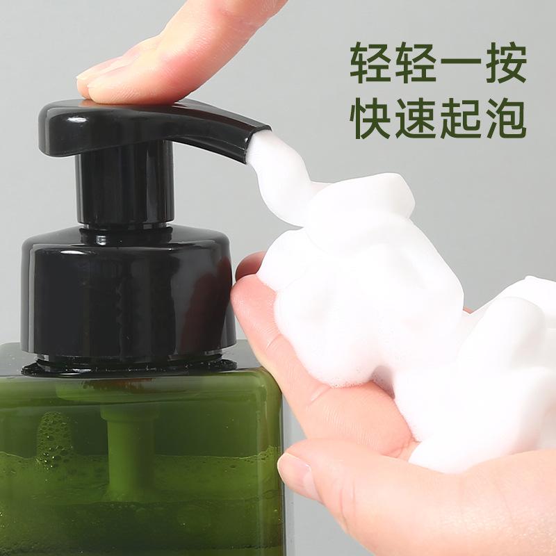 Plastic Square Foam Pump Bottle for Hand Soap, Shower Gel, and Mousse  