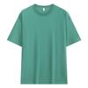 Men's 210g Sorona Cool Ice Silk Loose Round Neck T-Shirt, Solid Color Casual Short Sleeve