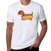Funny Dachshund Sausage Hot Dog Tshirt Soft Antishrink Cotton Tee