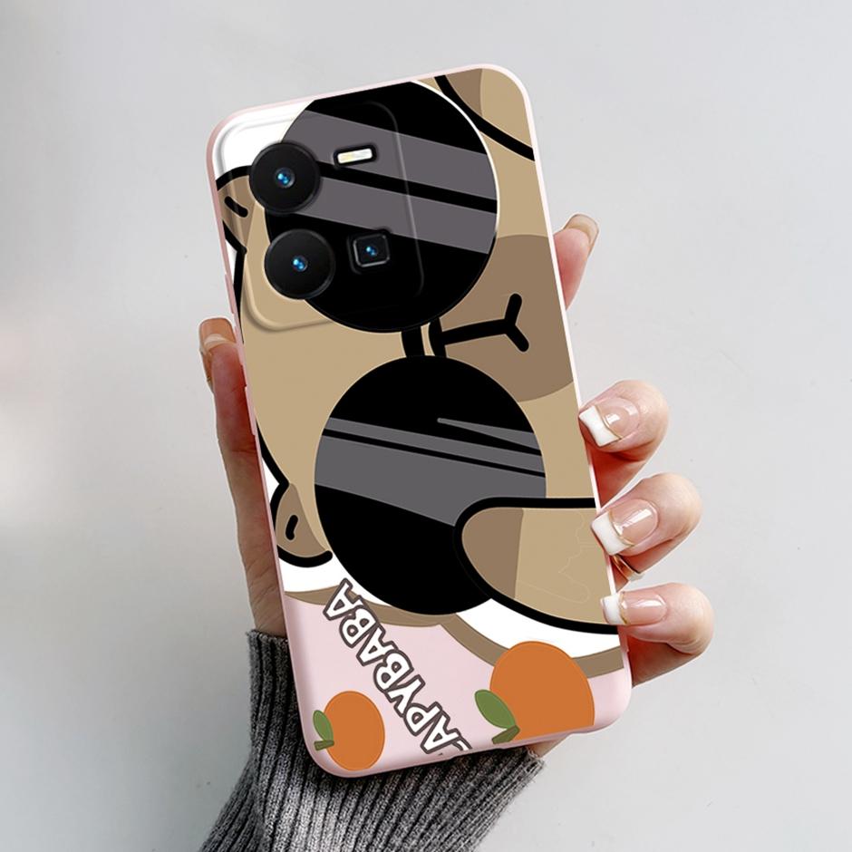 For vivo Y35 4G Protective Case For vivo Y35 4G Fashion Cartoon Phone Cases For vivo Y35 4G Beautiful Painting Back Cover Coque