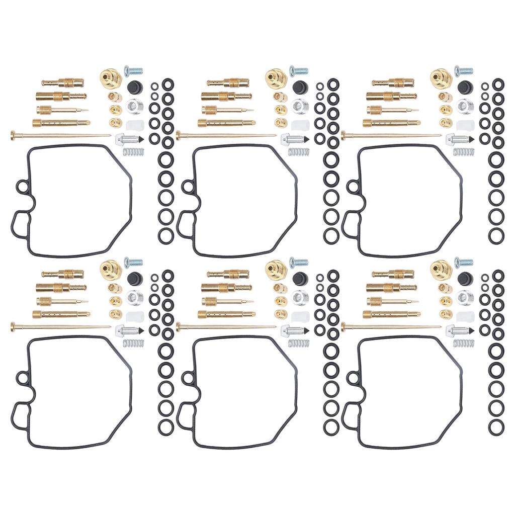 6 Zestawów Motocyklowy Zestaw Naprawczy Gaźnika Profesjonalny Zamiennik dla CBX1000 CBX1050 1978‑1983