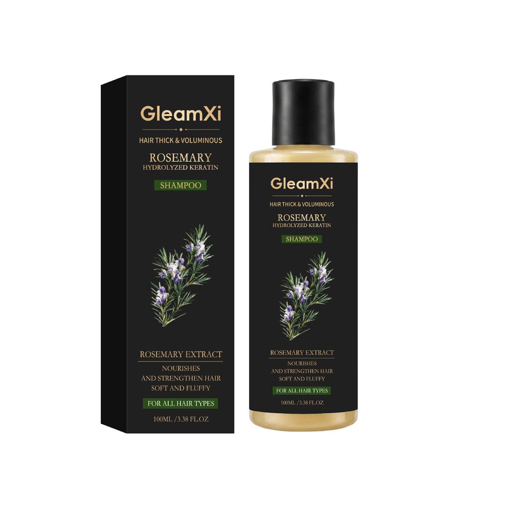GleamXi Rosemary Shampoo for Scalp Cleansing, Botanical Moisturizing