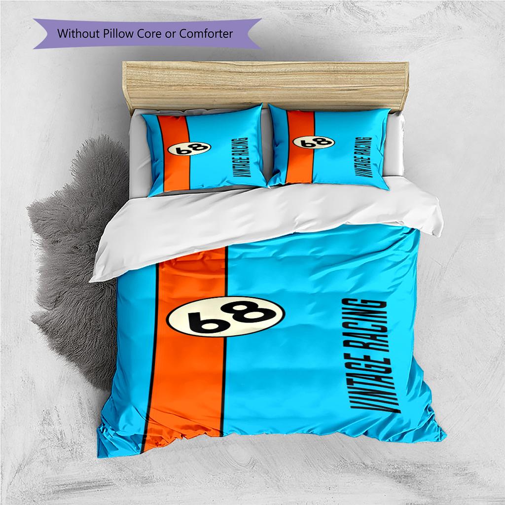 Cartoon Pattern Bedding Quilt Set Quilt Cover Pillowcase Home Decoration Birthday Gift (1 * duvet cover + 2 * pillowcase, without core)